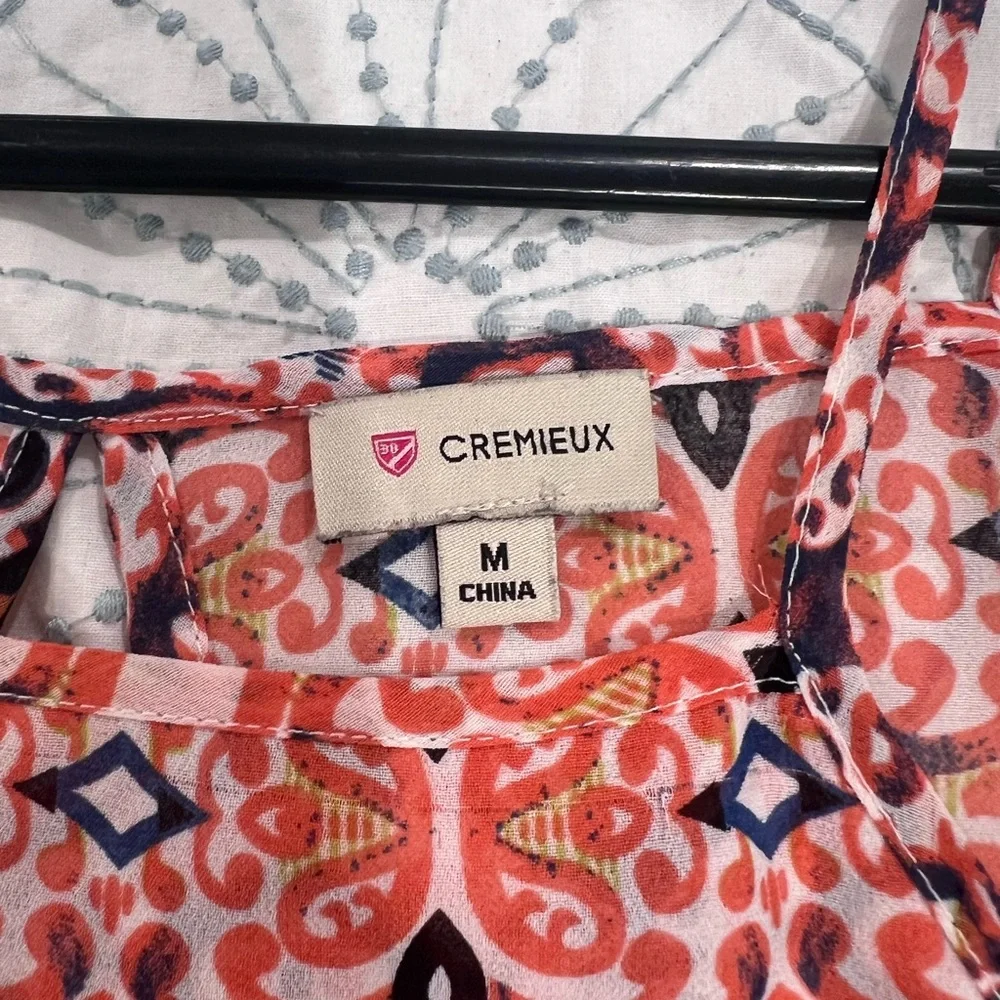 LDaniel Cremieux Orange Top - Picture 5 of 7